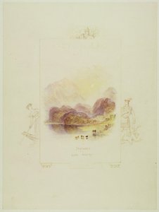 Entwurf für eine Illustration zu Walter Scotts 